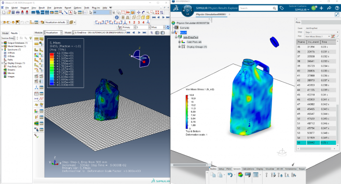 Pós-processamento no Simulia Abaqus