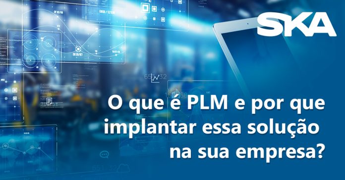 arte gráfica com imagem ilustrativa sobre o que é plm