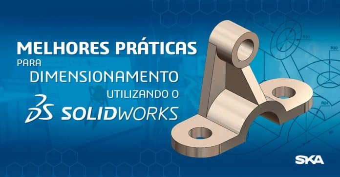 arte gráfica de desenho no solidworks de uma peça industrial