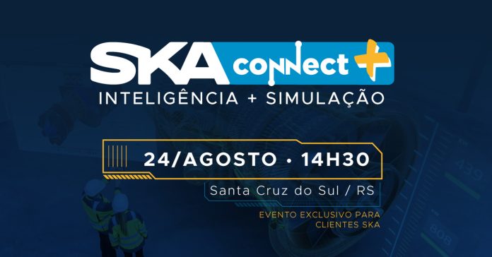 arte gráfica sobre o evento SKA Connect+