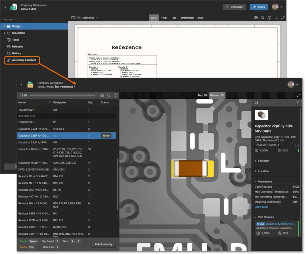 Altium Designer Apps Altium 365 Projetos eletrônicos Assembly Assistant