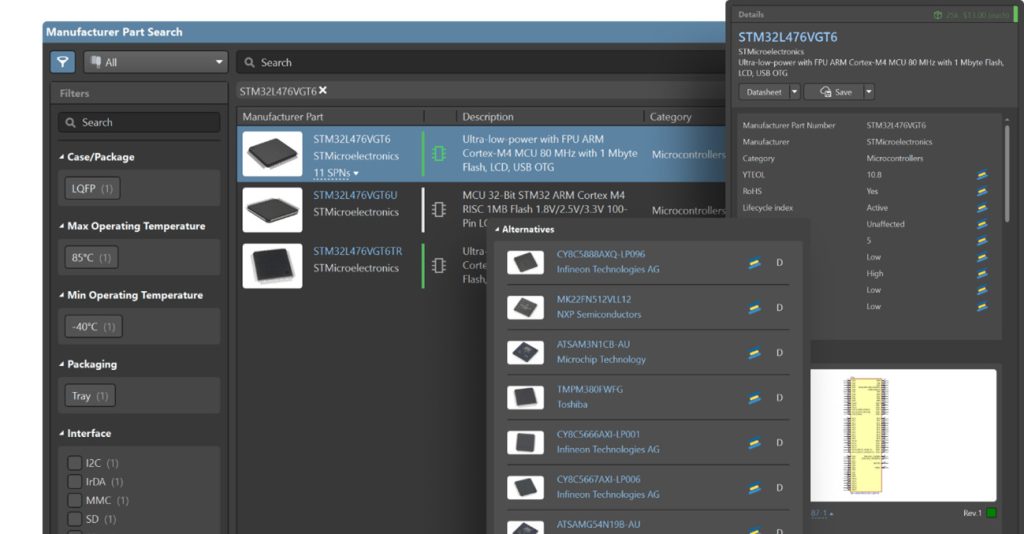 Altium Designer Apps Altium 365 Projetos eletrônicos SiliconExpert