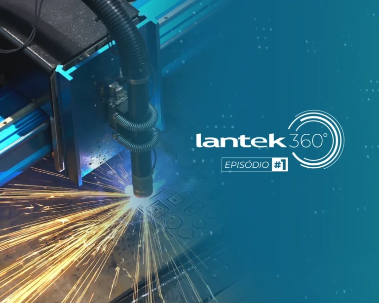 arte gráfica ilustrando o software lantek em funcionamento