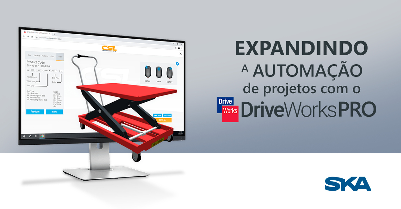 Expandindo a automação de projetos com o DriveWorks Pro
