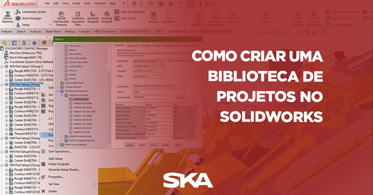 Como criar uma biblioteca de projetos no SOLIDWORKS