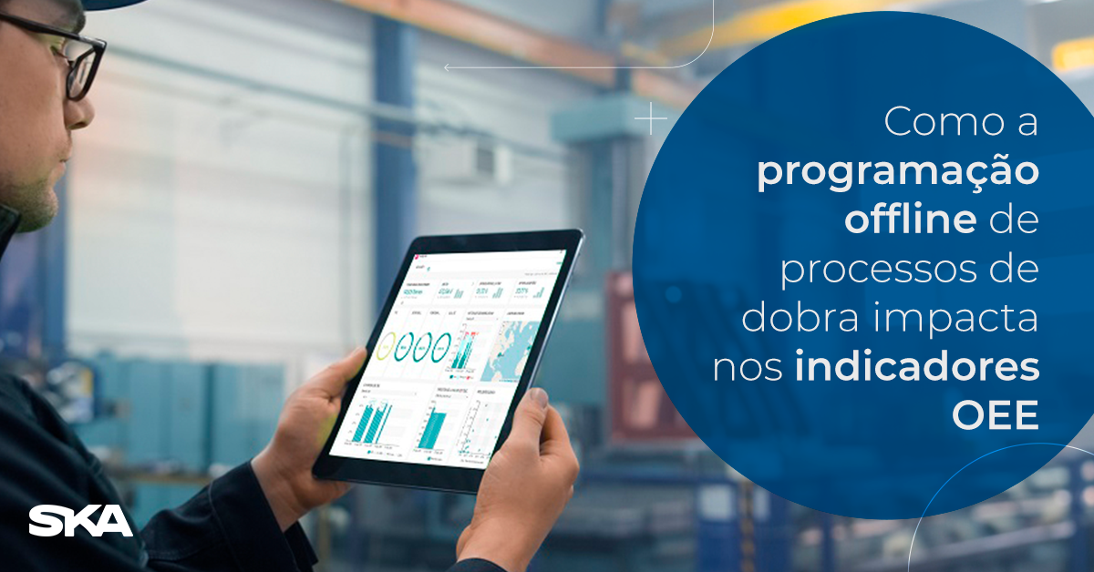 Como a programação offline de processos de dobra impacta nos indicadores OEE