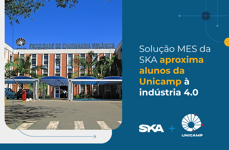 Solução MES da SKA aproxima alunos da Unicamp ao universo da indústria 4.0 