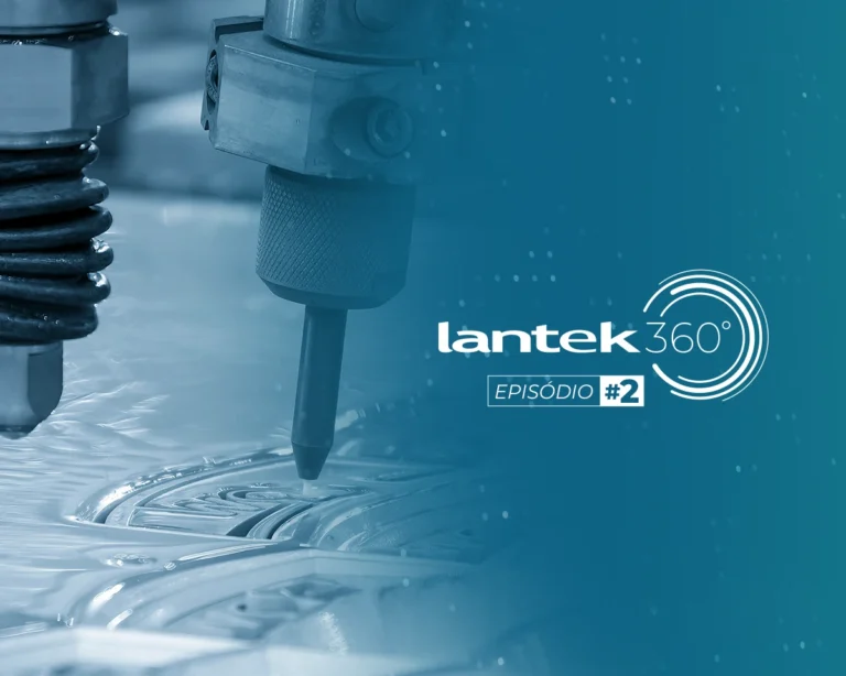 arte gráfica da série Lantek 360, episódio sobre tipos de corte de chapa
