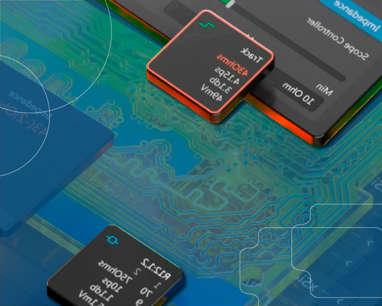 Imagem ilustrativa sobre uma placa de circuito fazendo alusão a integridade de sinal no Altium Designer
