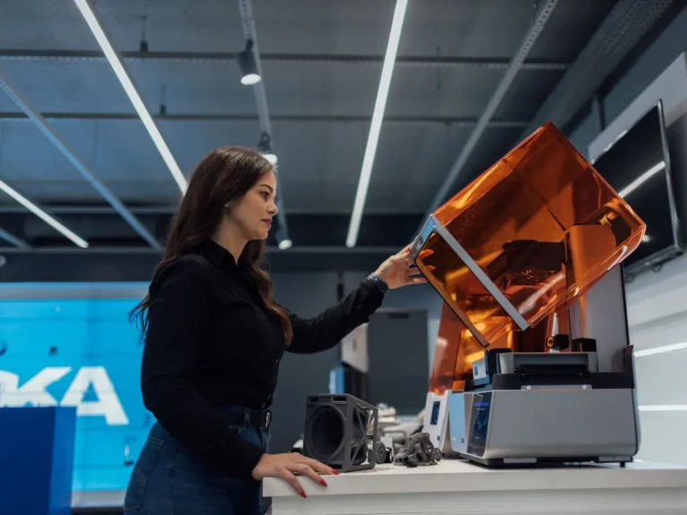 Foto da gerente comercial de manufatura aditiva da SKA, Franciele Pume