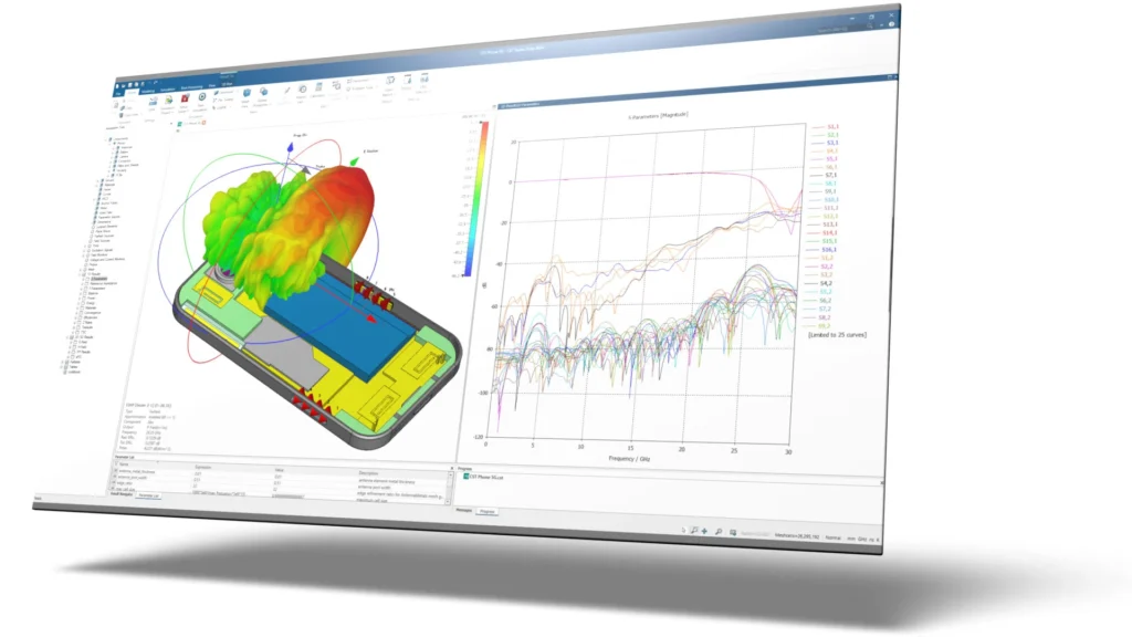 Imagem do computador utilizando o CST Studio Suite