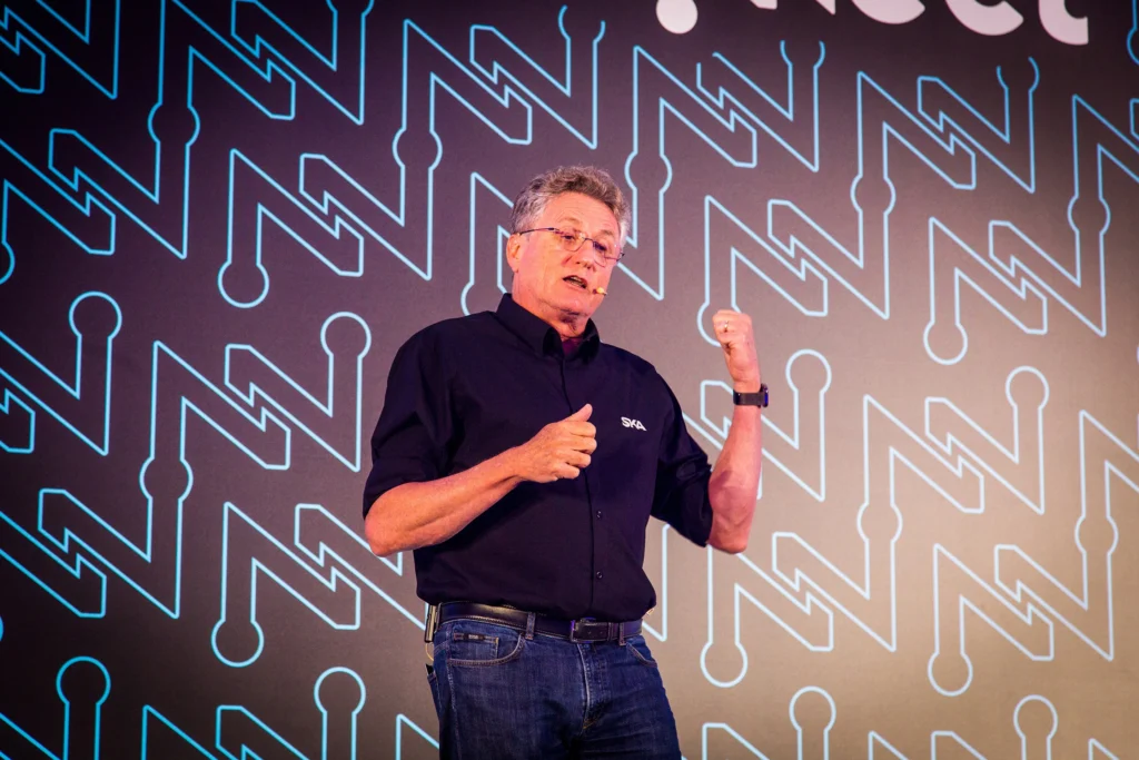 Foto do CEO da SKA, Siegfried Koelln, no SKA Connect