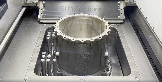 foto de uma peça feita a partir da manufatura aditiva metálica