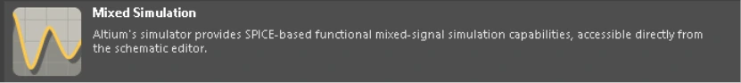 Imagem do Mixed Simulation do Altium 
