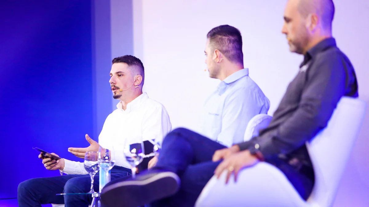 Guilherme Rodrigues, encarregado de produção, no Palco do SKA Connect 2026